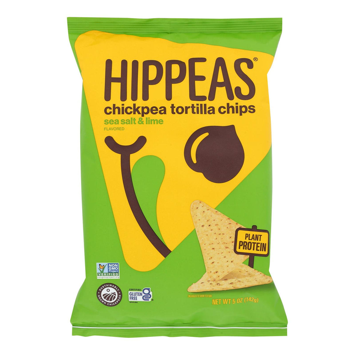 Hippeas Sea Salt & Lime Tortilla Chips - 12 Pack - 5 Oz. Each - Cozy Farm