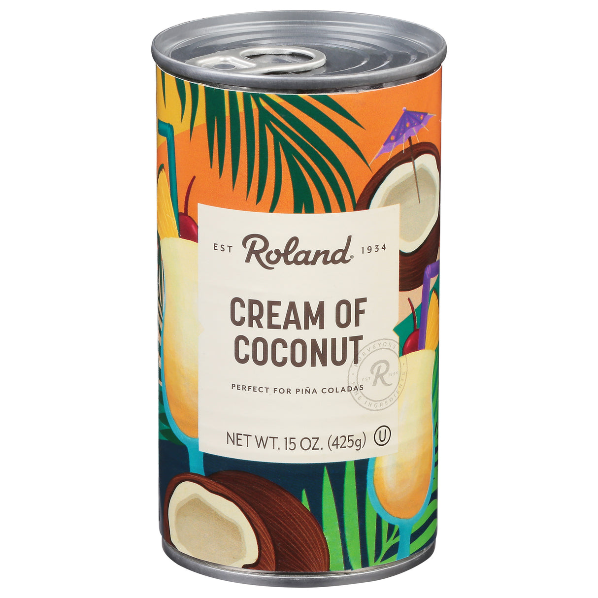 Roland Products Cream of Coconut, 15 Oz. Can (Case of 12) - Cozy Farm