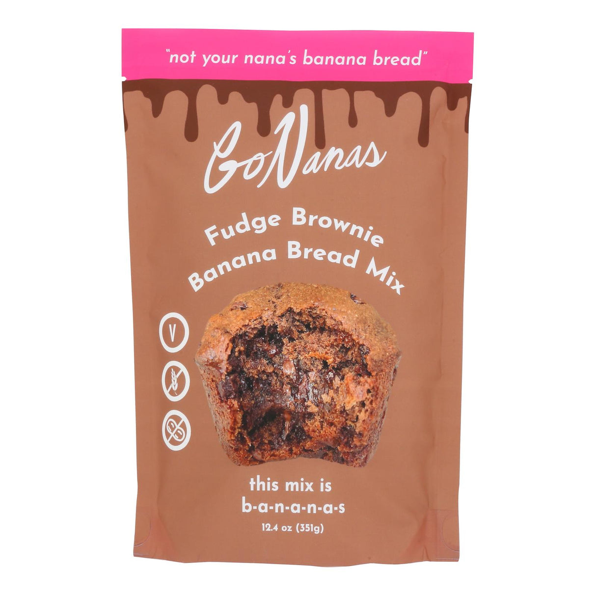 Gonanas Mixed Banana Bread Fudge Brownie Bites - 6 Pack - 12.4 Oz Each - Cozy Farm
