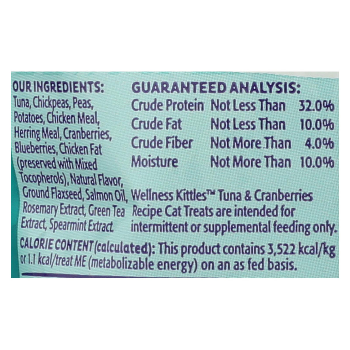 Wellness Pet Products Cat Treats - Kittles (Pack of 14) - Tuna & Cranberry Flavor - 2 Oz - Cozy Farm