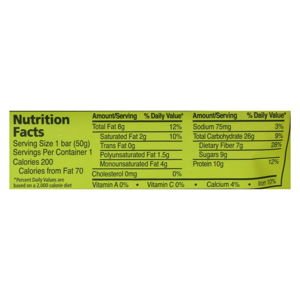 Zing Nutrition Bar - Oatmeal Chocolate Chip - Case Of 12 - 1.76 Oz. - Cozy Farm