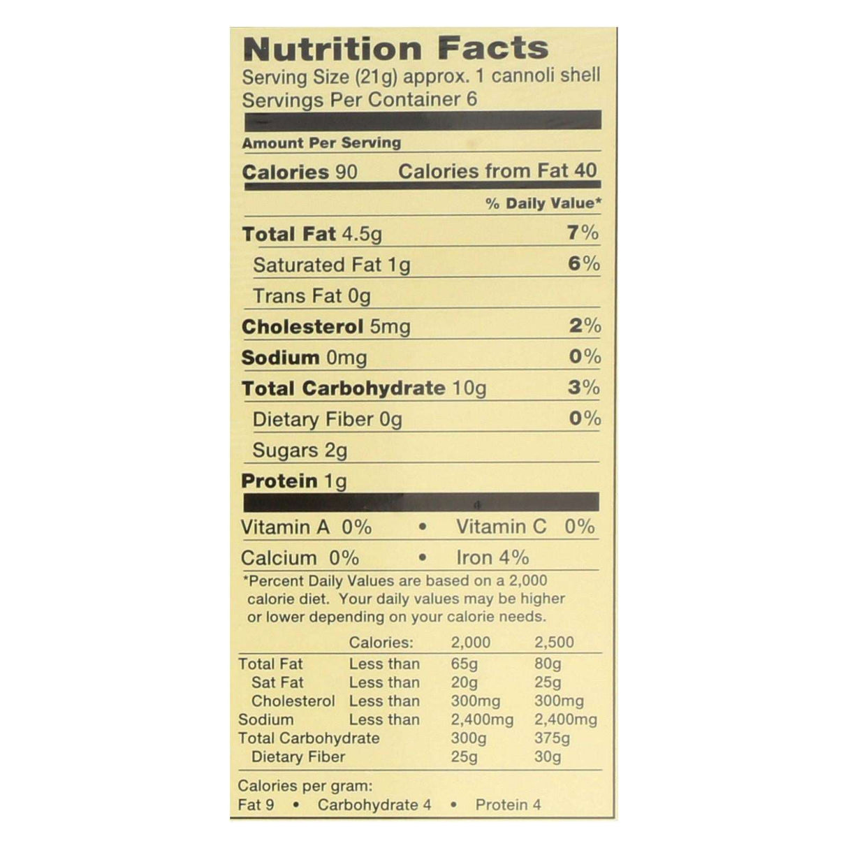 Alessi Cannoli Shells: Authentic Italian Dessert (Pack of 12) - 4 Oz. Each - Cozy Farm