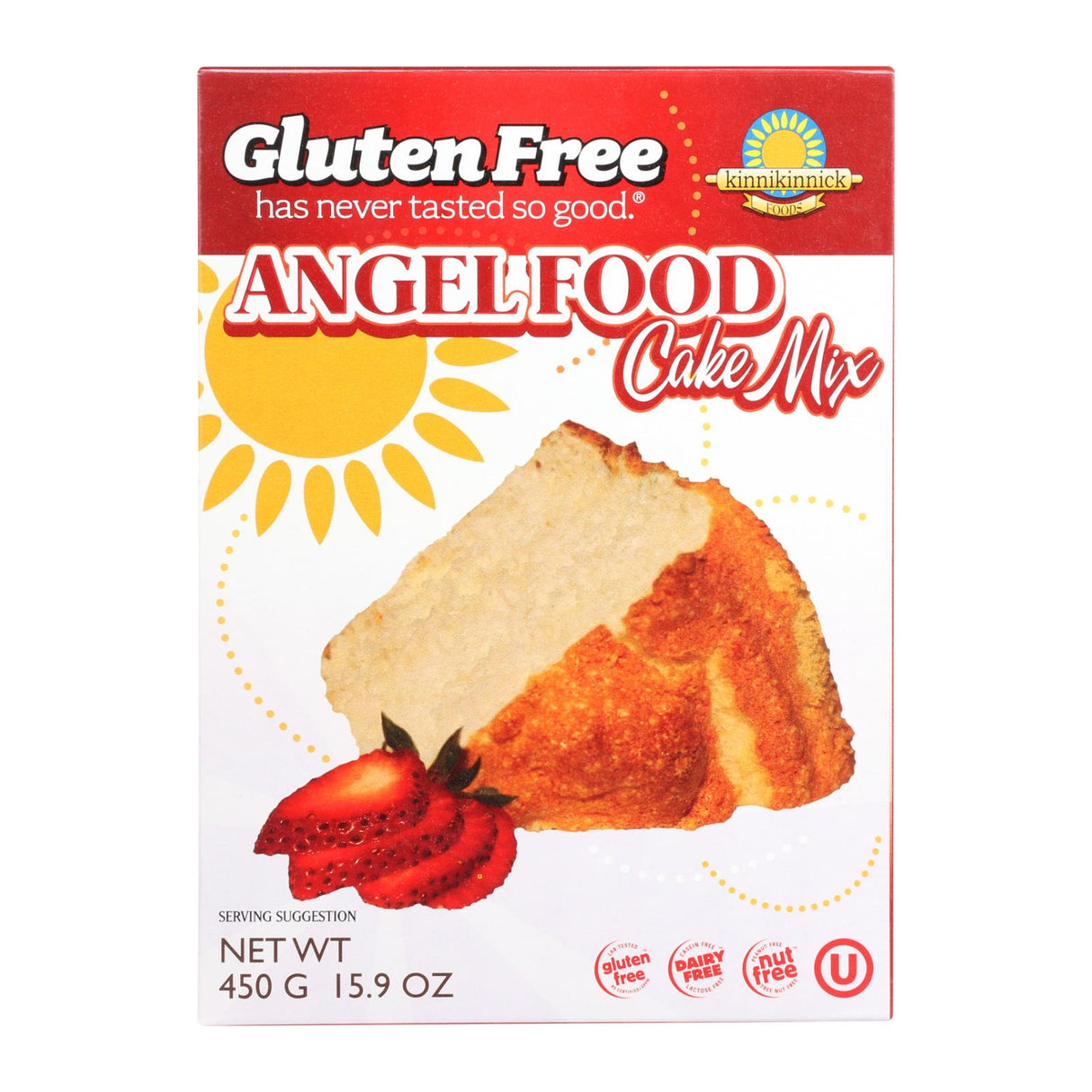 Kinnikinnick Gluten-Free Angel Food Cake Mix - 6 - 16 oz Packs - Cozy Farm