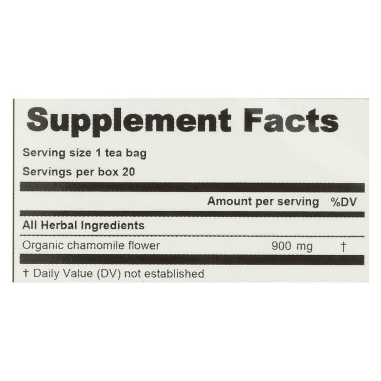 Organic Chamomile Herbal Tea by Lifestyle Awareness (Pack of 6 - 20 Tea Bags) - Cozy Farm