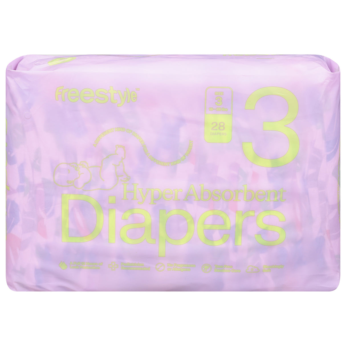 Freestyle Baby Diapers, Size 3 (Pack of 6, 28 Count) - Cozy Farm