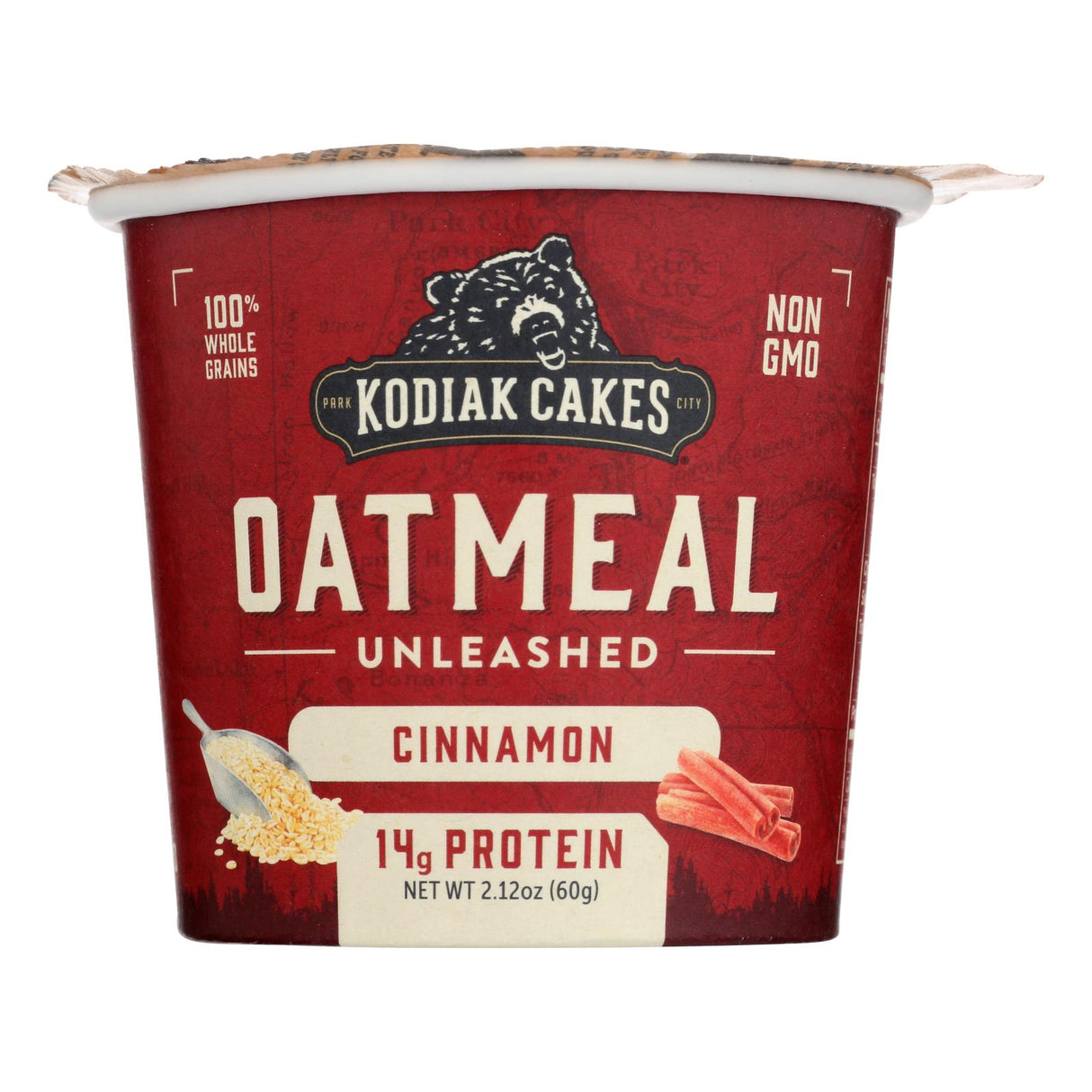 Kodiak Cakes Cinnamon Oatmeal in a Cup, 2.12 Oz (Case of 12) - Cozy Farm
