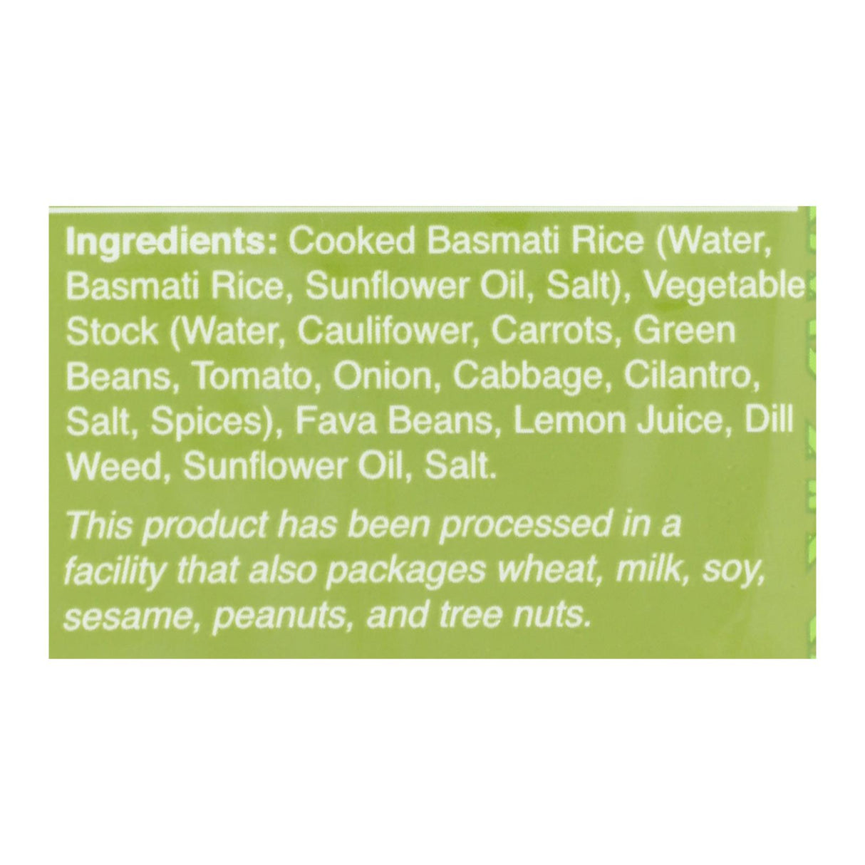 Wild Garden Pilaf with Dill & Fava Beans - Pack of 6 - 8.8 oz. - Cozy Farm