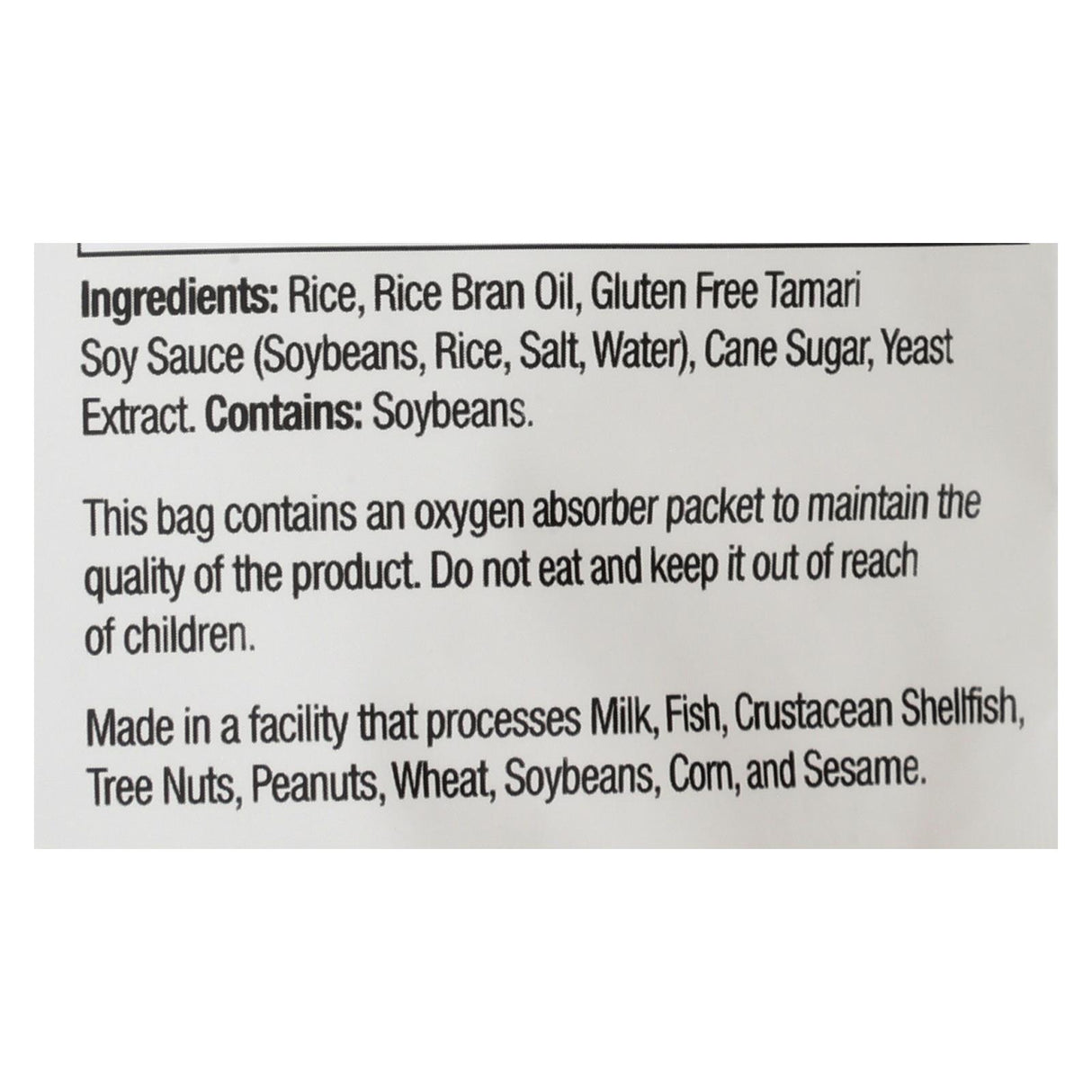 Sun Tropics Mochi Rice Bites Tamari Soy Sauce, 3.5 Oz Pack of 12 - Cozy Farm