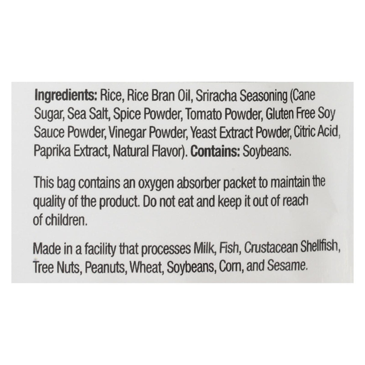 Sun Tropics Mochi Rice Bites Sriracha - Case of 12 - 3.50oz - Cozy Farm