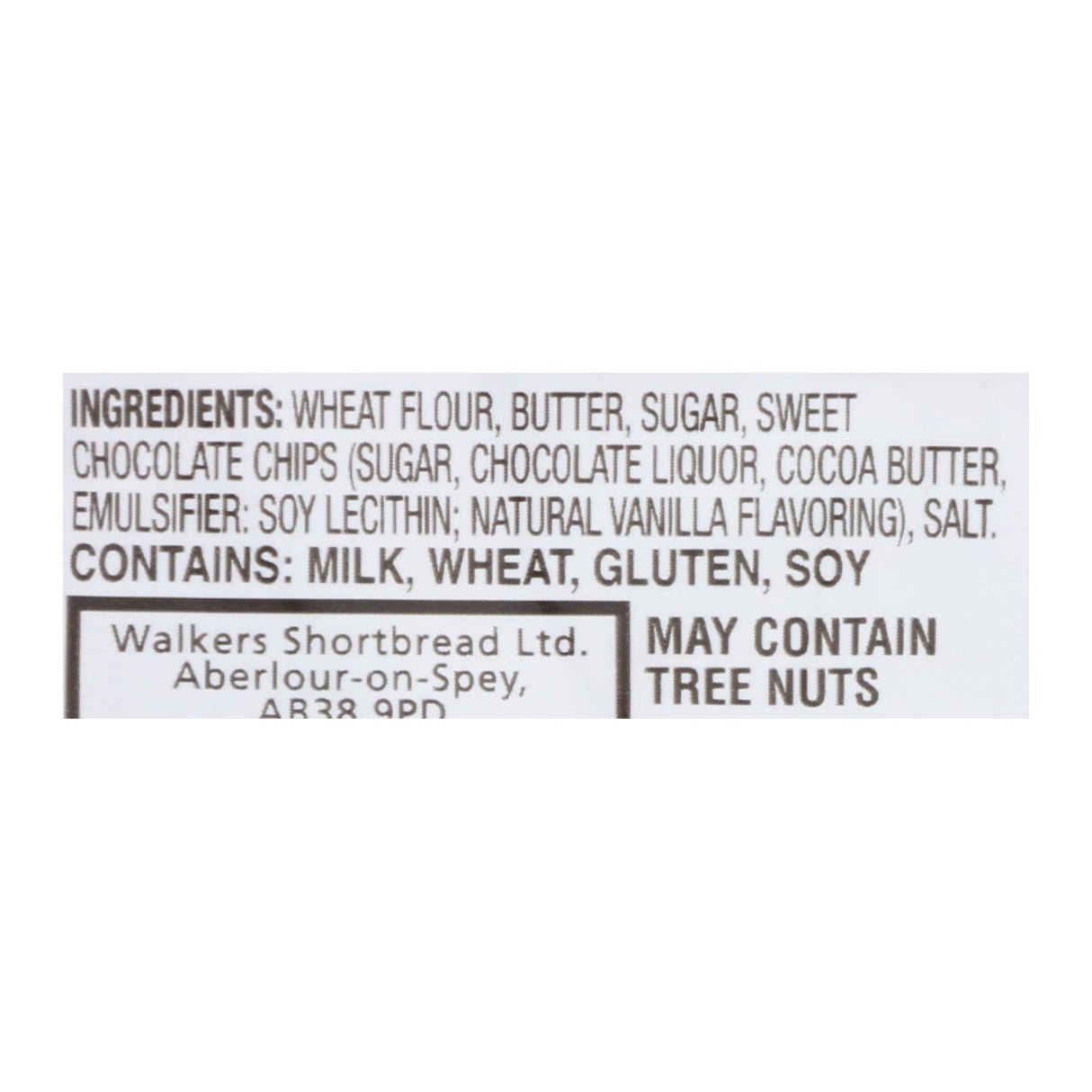 Walkers Shortbread Cookies with 2 Chocolate Chips - 1.4 Oz - Pack of 20 - Cozy Farm