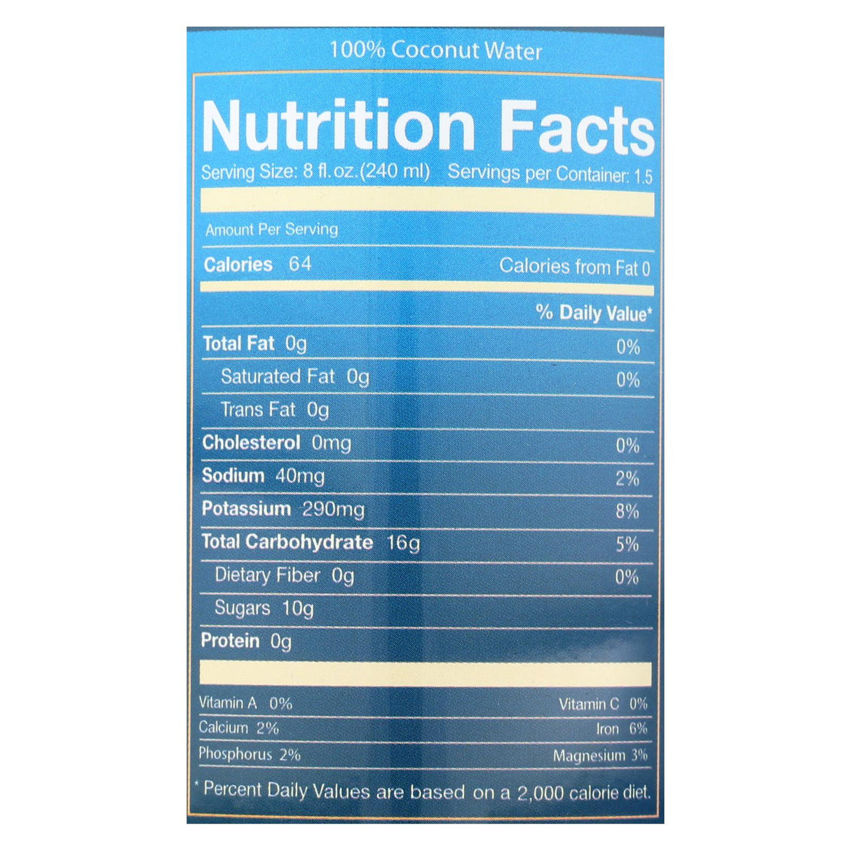 Blue Monkey Natural Coconut Water - 11.2 Oz. - Case of 24 - Cozy Farm