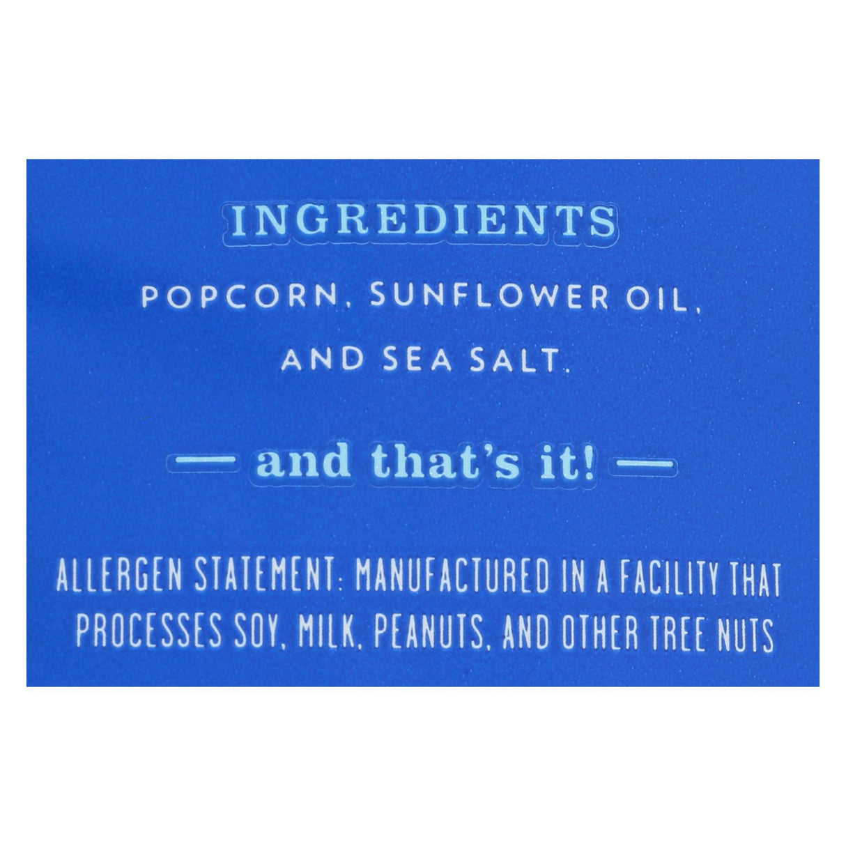 Live Love Pop Sea Salt Popcorn, Case of 24 - 1.0 Oz Bags - Cozy Farm