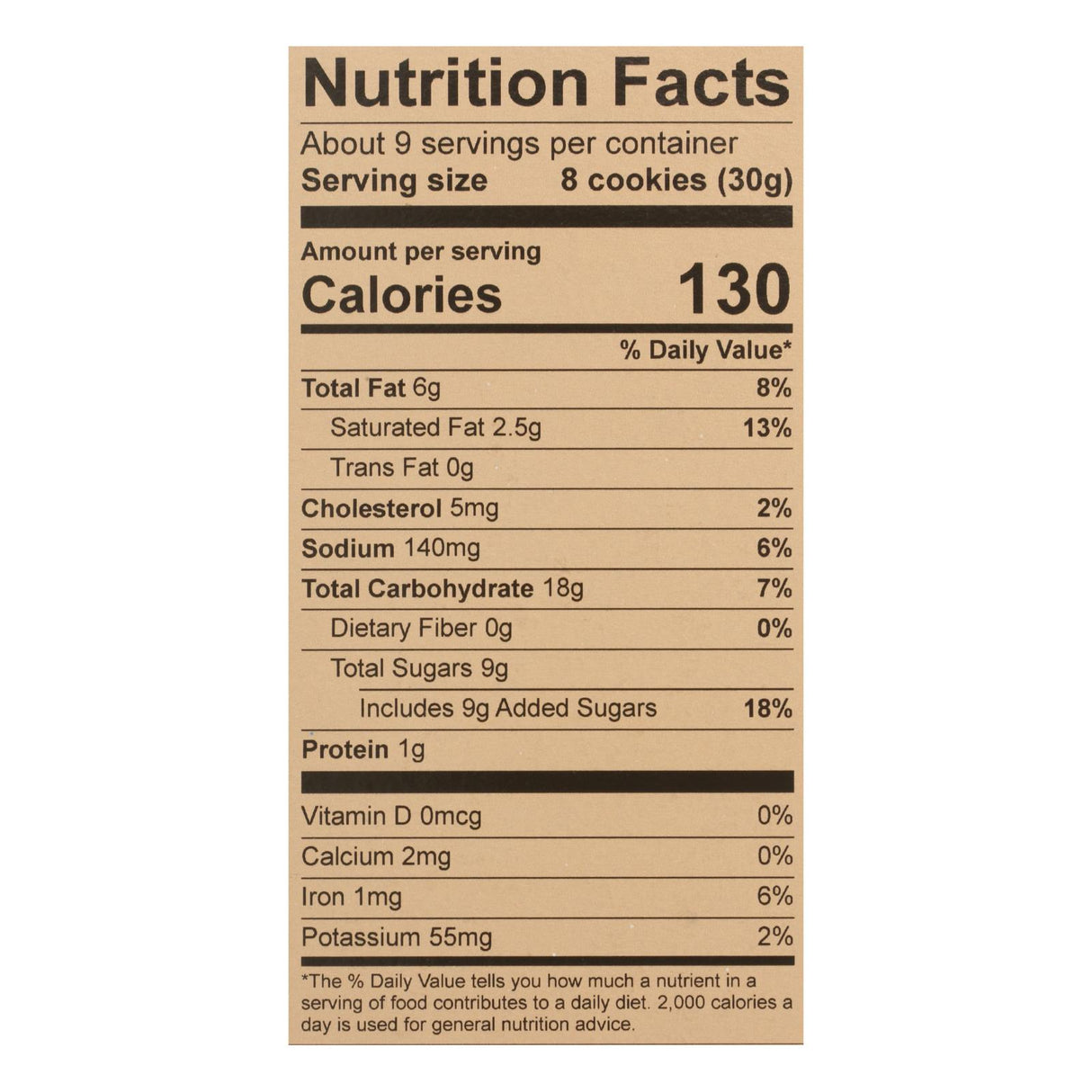 Dewey's Bakery Brownie Crisp Cookies, 9 Oz - Pack of 6 - Cozy Farm