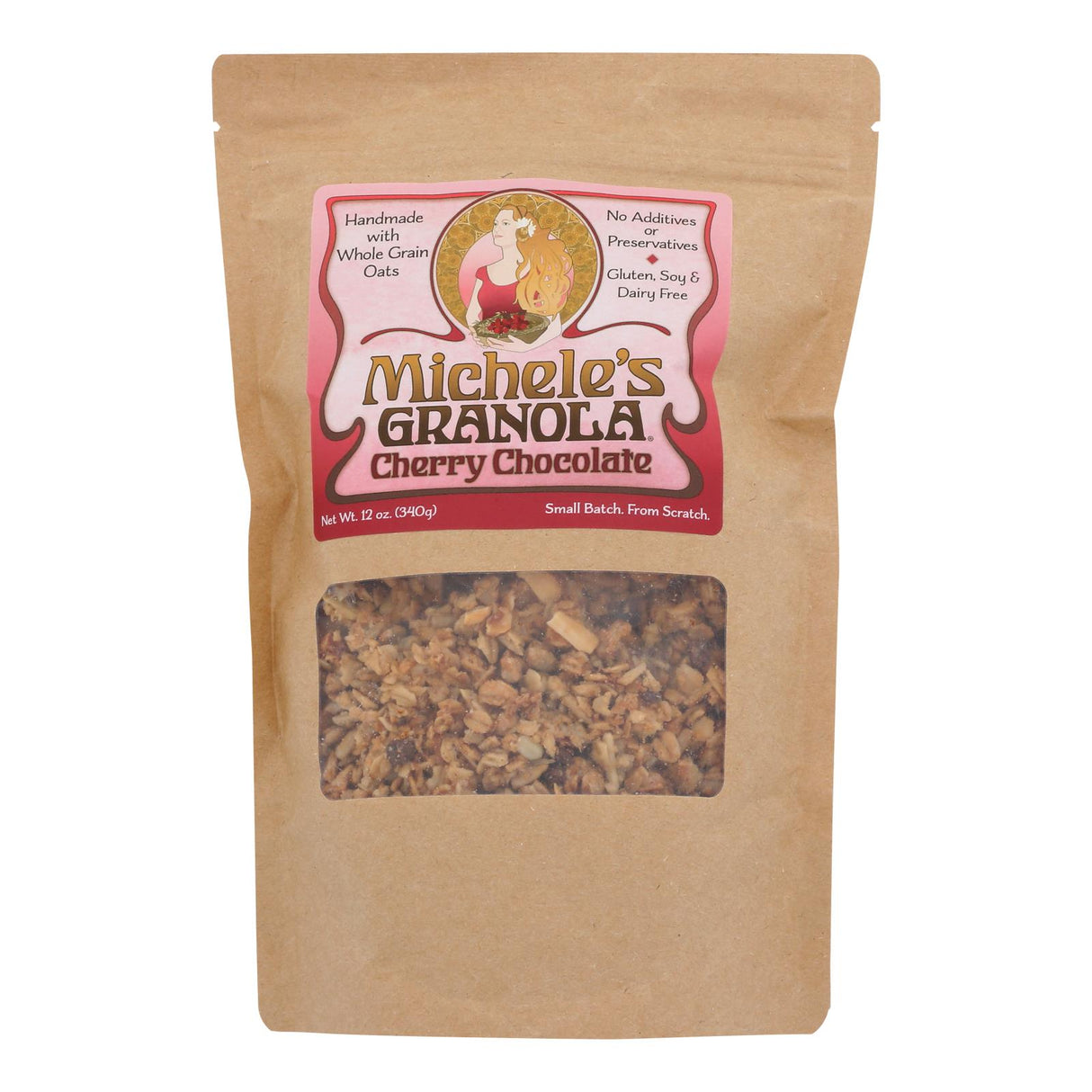 Michele's Granola Cherry Chocolate Granola - Pack of 6 (12 Oz Each) - Cozy Farm