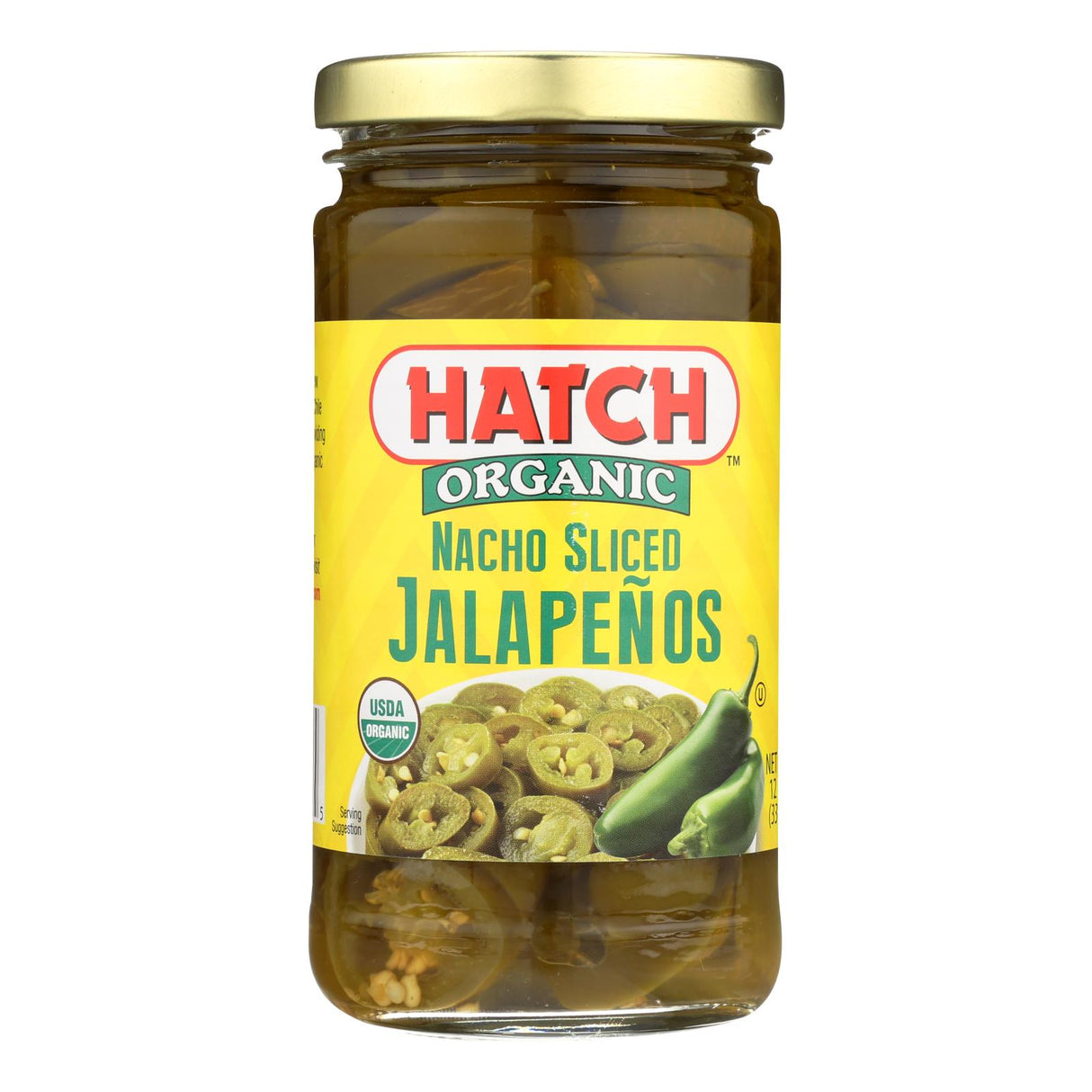 Hatch Nacho Sliced Jalapeños - Case of 12 - 12 oz. - Cozy Farm