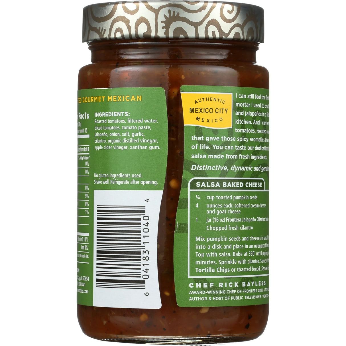 Frontera Foods Jalapeño Cilantro Salsa, 16 oz, Pack of 6