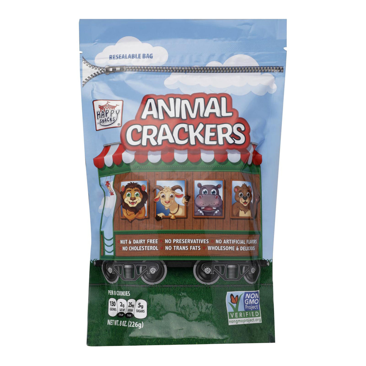 Happy Snacks Cracker Circus Animals 8 Oz (Pack of 6) - Cozy Farm