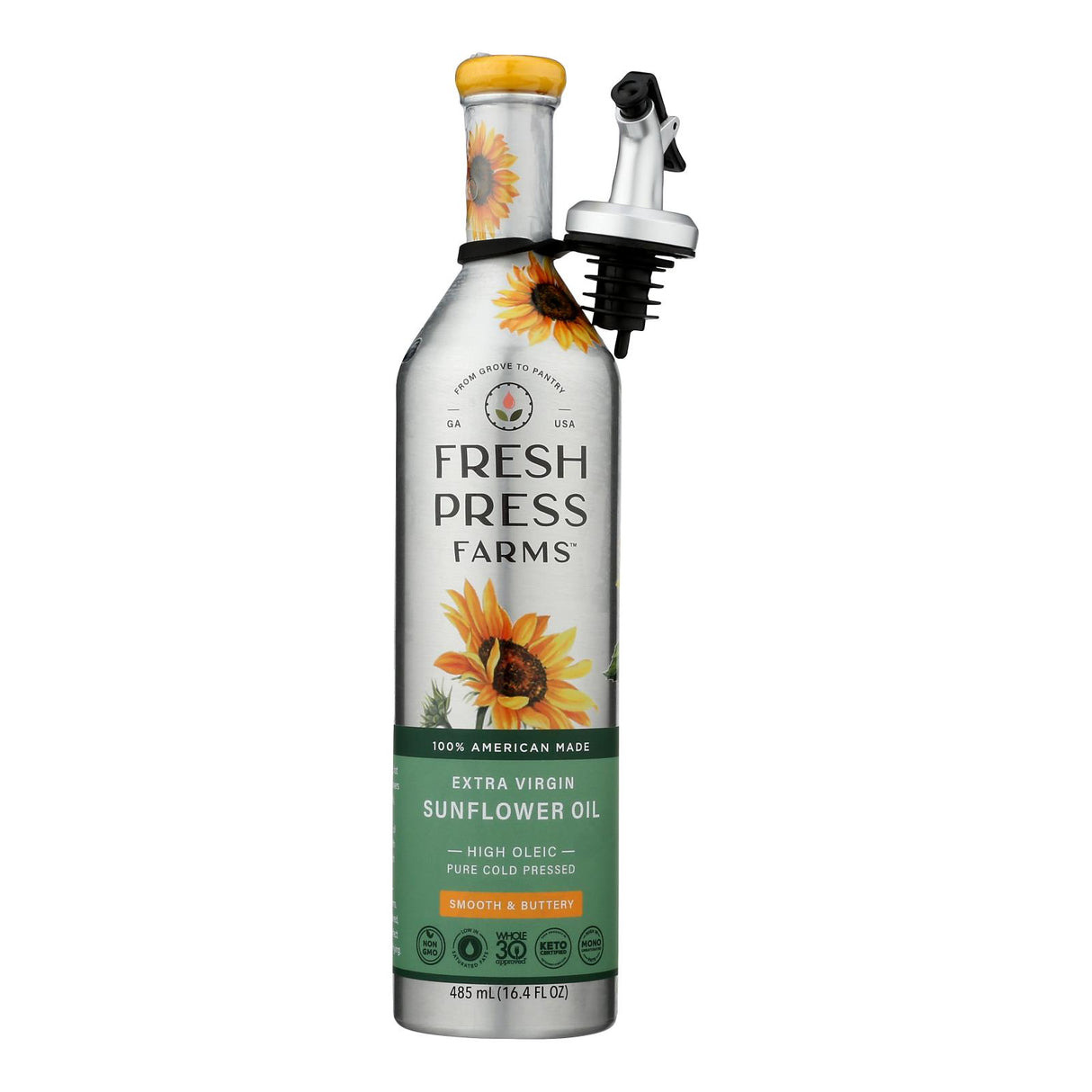 Fresh Press Farms Cold Pressed Sunflower Oil 6-16.4 oz Bottles - Cozy Farm