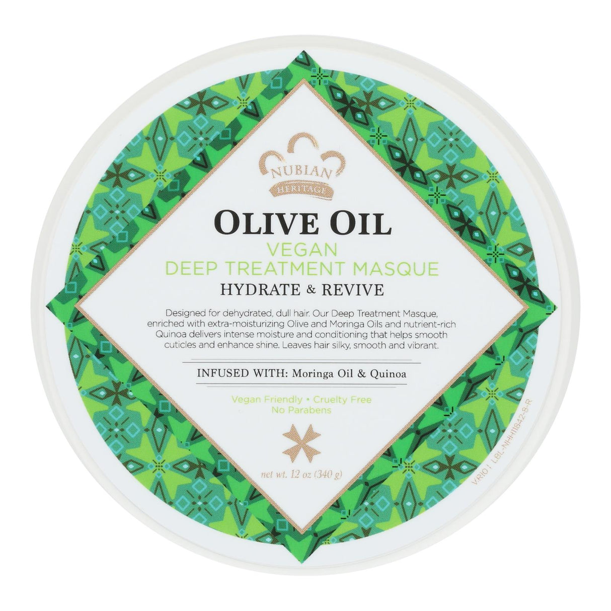 Nubian Heritage Masque Deep Treatment Olive Oil - 12 Oz - Cozy Farm