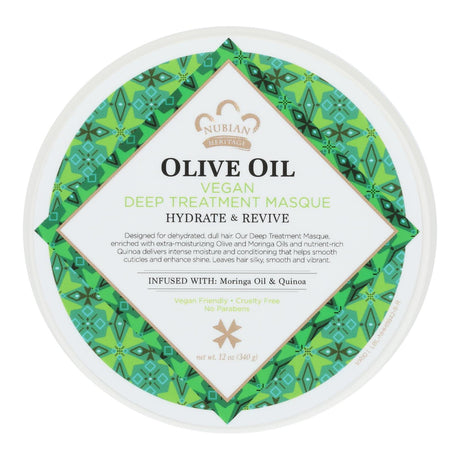 Nubian Heritage Masque Deep Treatment Olive Oil - 12 Oz - Cozy Farm 