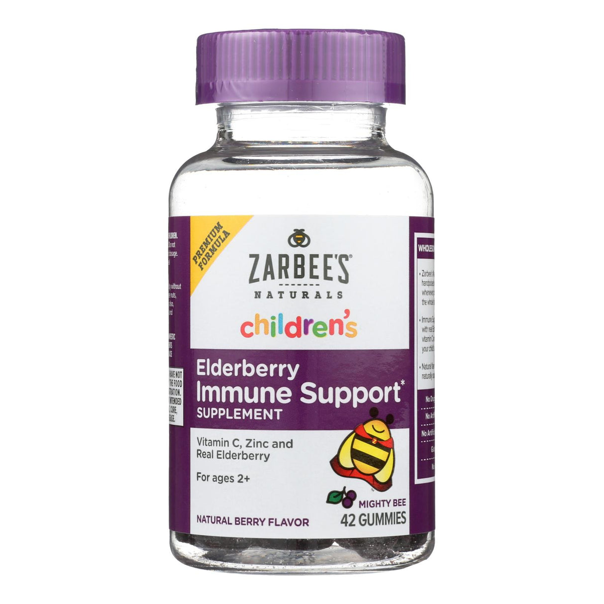 Zarbee's Naturals Elderberry Immune Support Gummies for Kids, 42 Count - Cozy Farm