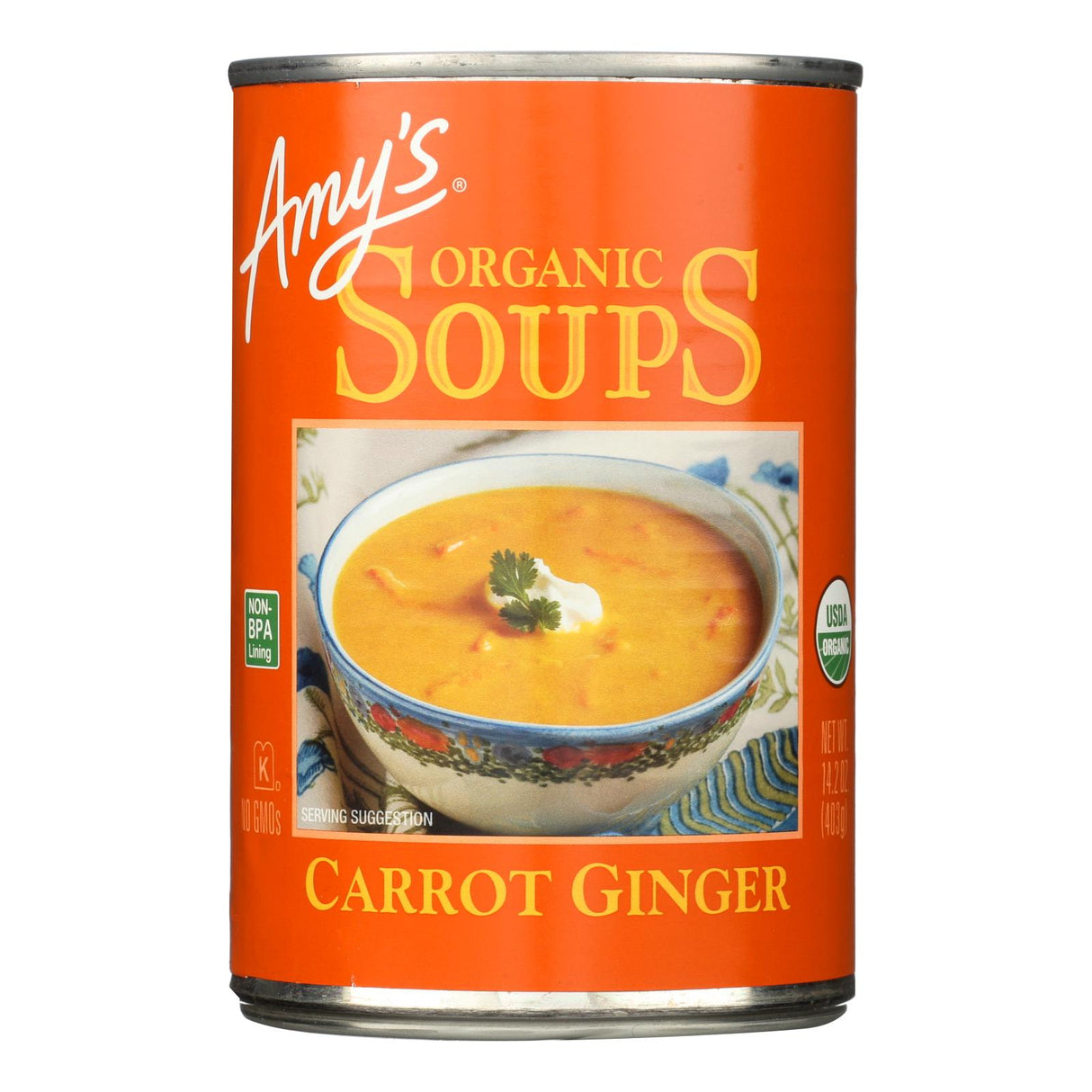 Amy's Organic Carrot Ginger Soup, 14.2 Oz (Case of 12) - Cozy Farm