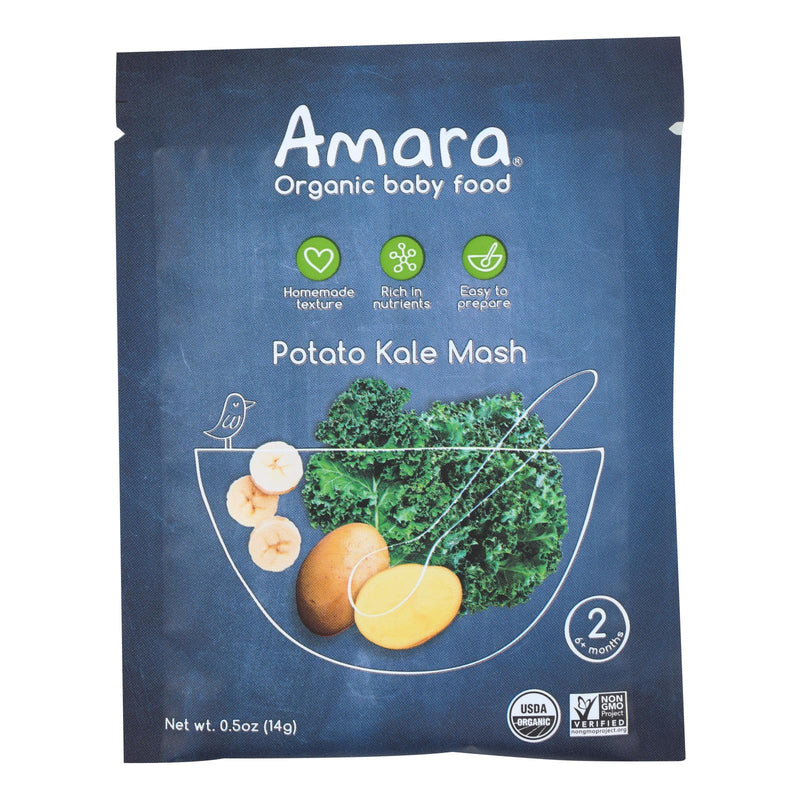 Amara Baby Food, Case of 7 - Potato Kale, .5 Oz Each - Cozy Farm 