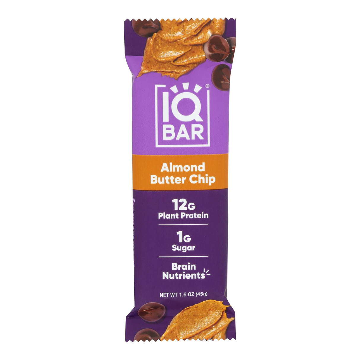 IQ Bar Almond Butter Cup Case of 12 - 1.6 oz Bars - Cozy Farm