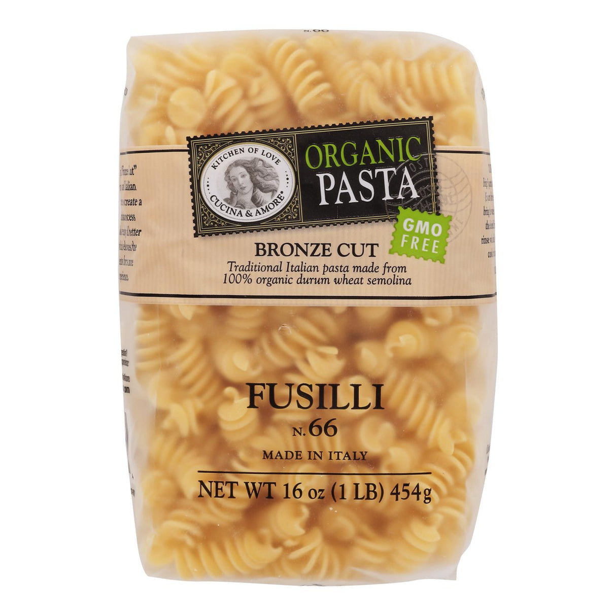 Cucina And Amore Organic Fusilli Pasta, 12 Pack of 16 Ounce - Cozy Farm