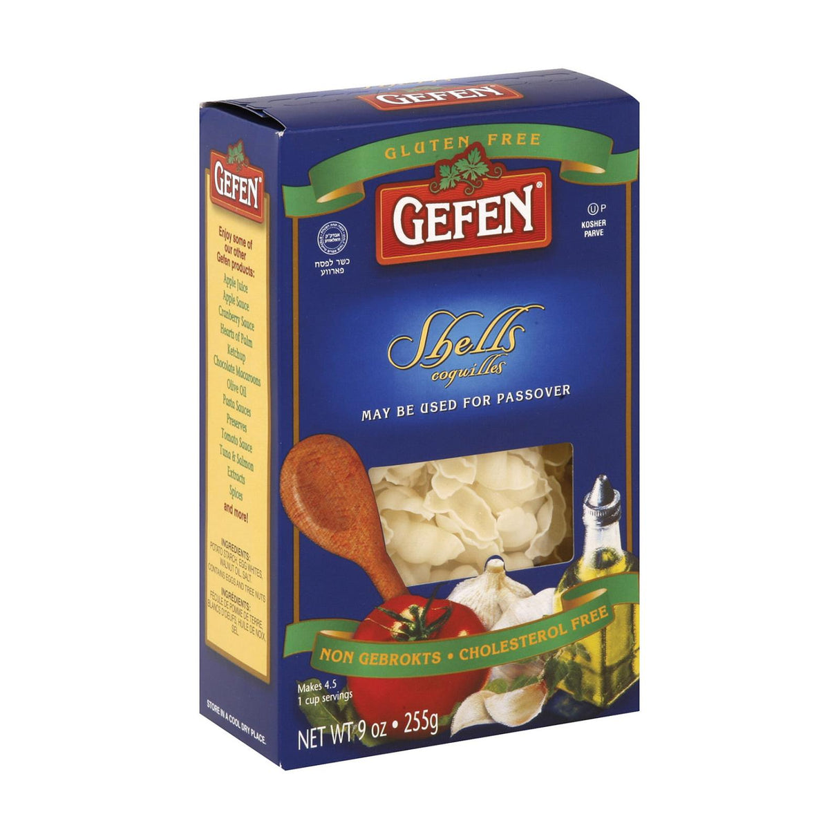 Gefen Noodles Shells, 9 Oz. (Pack of 12) - Cozy Farm