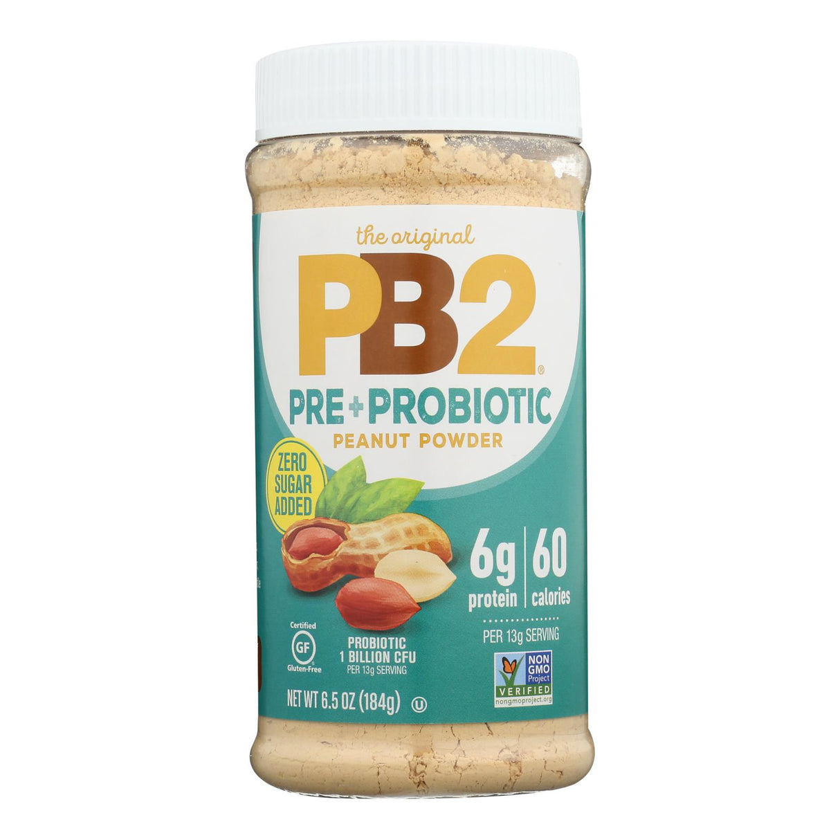 Pb2 - Pre+Probiotic Peanut Powder - Box of 6 - 6.5 Oz - Cozy Farm