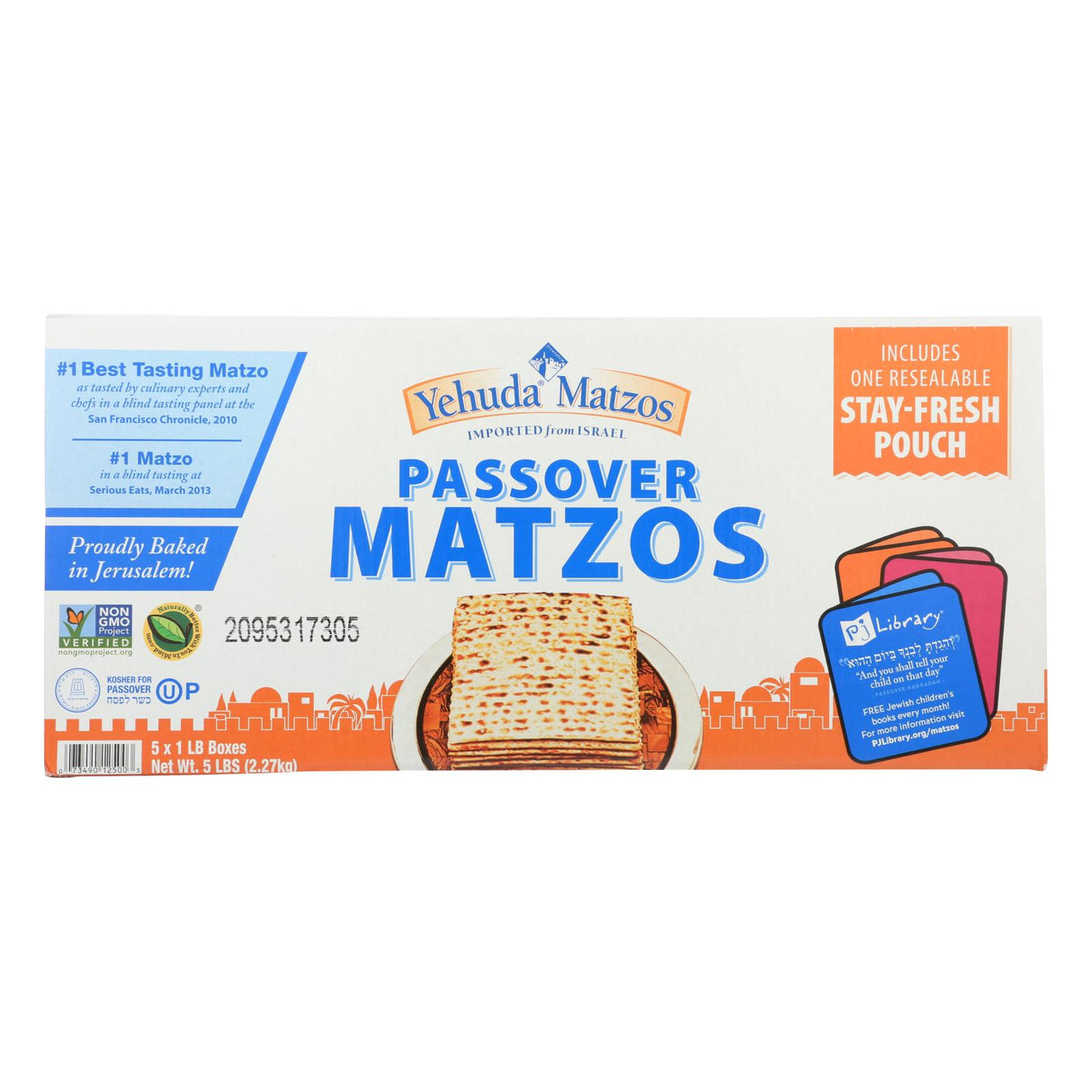 Yehuda Matzo Regular - Passover - Case of 6 - 5 Lb. Boxes - Cozy Farm 