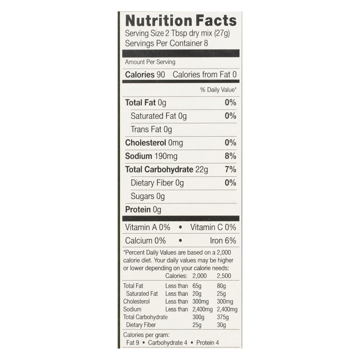 Chebe Bread Products - Focaccia Bread Mix - 8 - 7.5 Oz. Cs - Cozy Farm