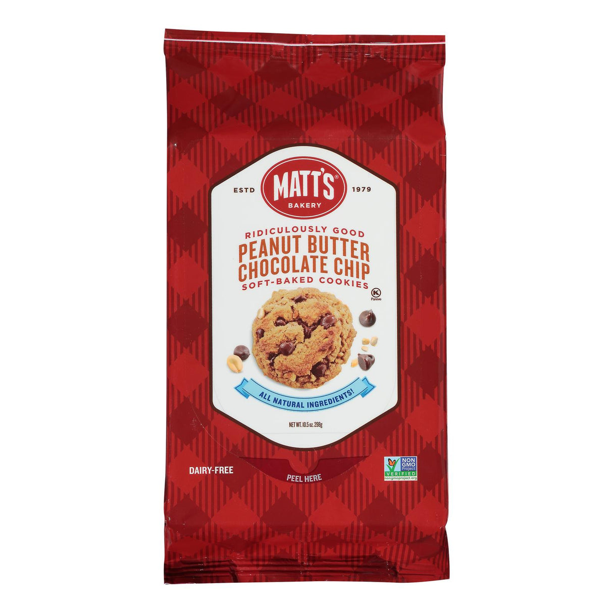 Matt's Cookies - Cookies Peanut Butter Chocolate Chip - Case Of 6-10.5 Oz - Cozy Farm