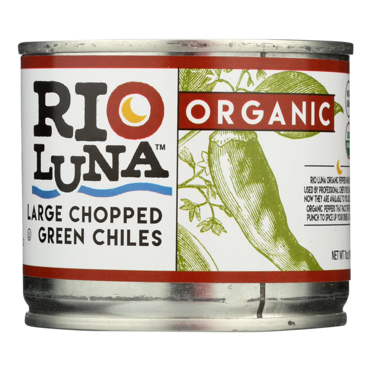 Rio Luna Green Chiles - Bulk Case of Chopped Peppers (12 x 7 oz) - Cozy Farm