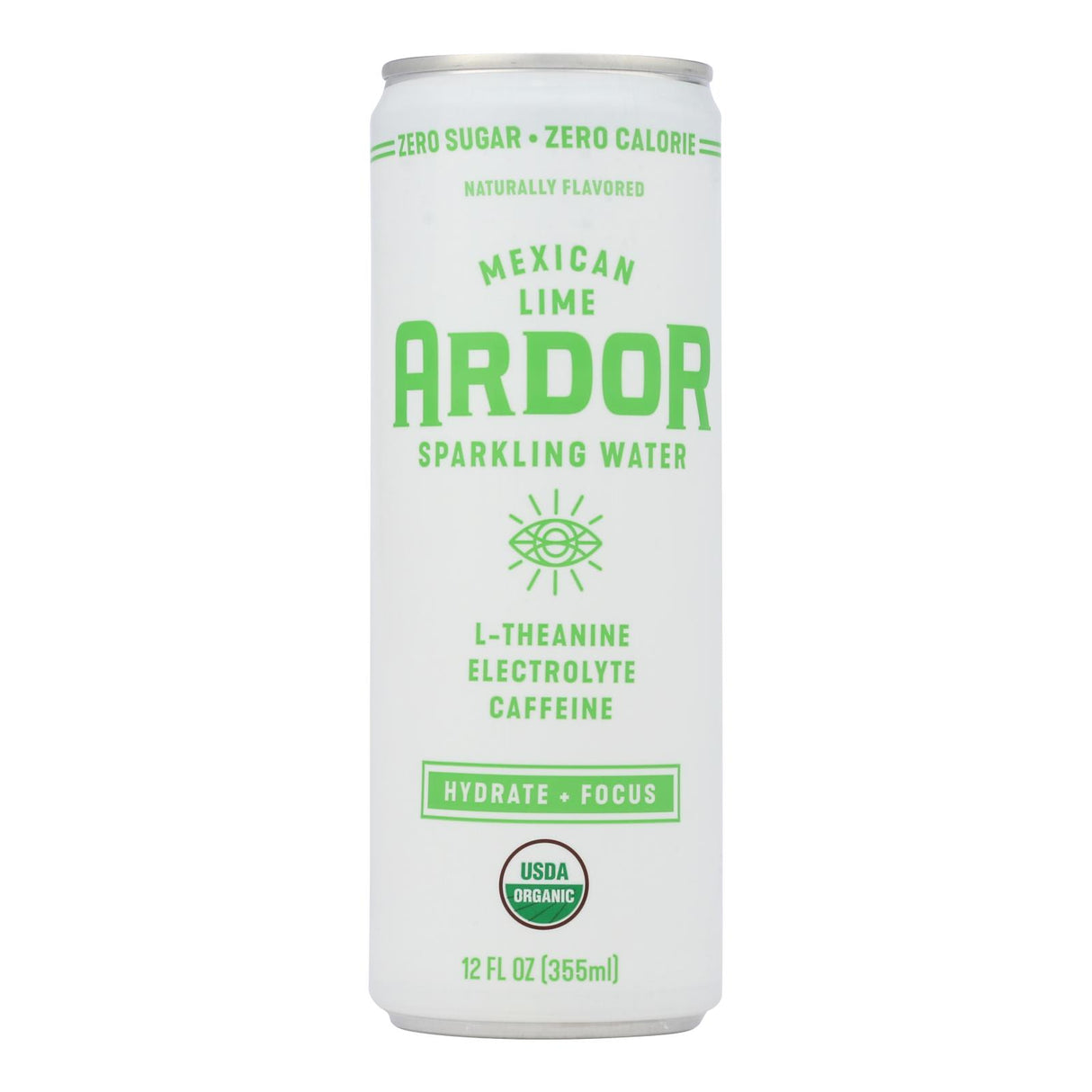 Ardor Sparkling Water - Sparkling Water Mexcn Lime - Case Of 12-12 Fz - Cozy Farm