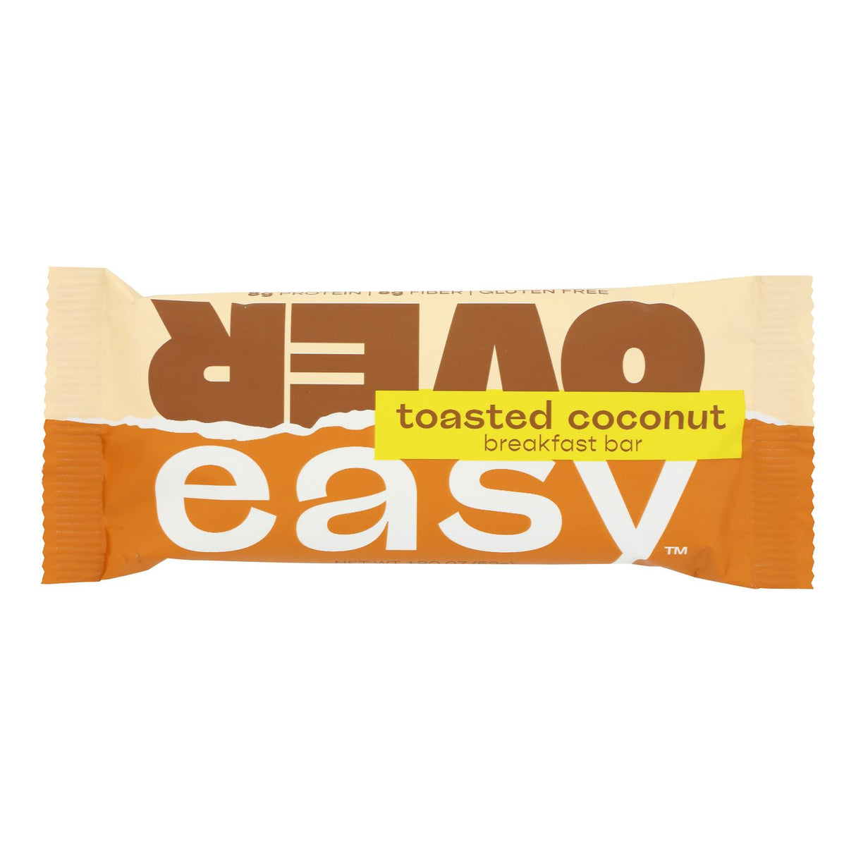 Over Easy - Breakfast Bar Toasted Coconut - Case Of 12-1.8 Oz - Cozy Farm