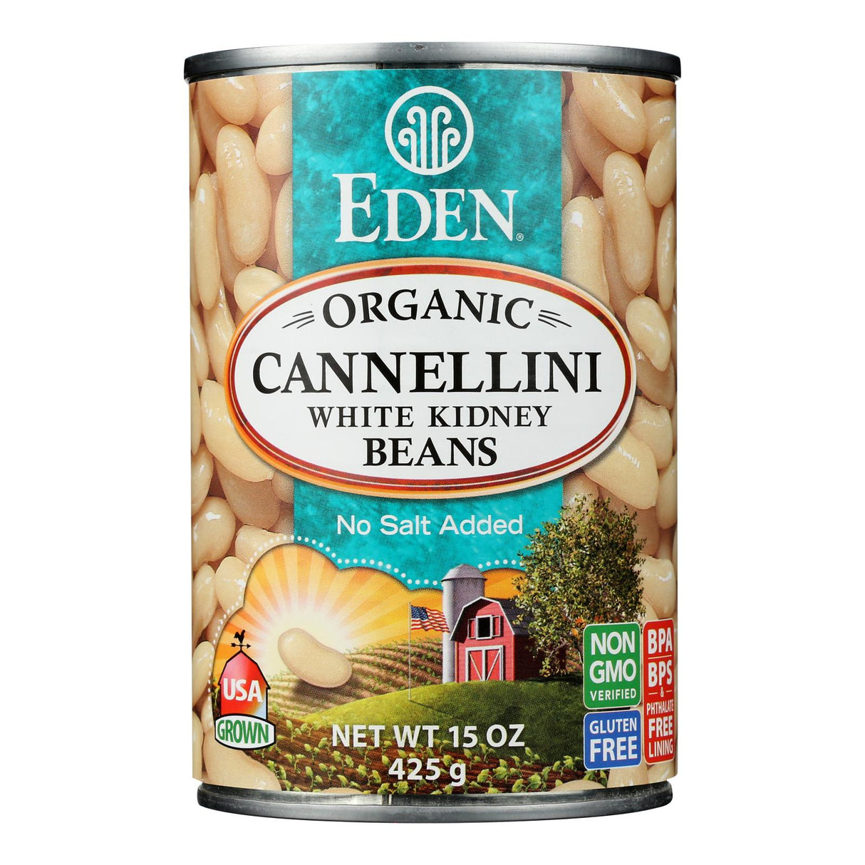 Eden Foods Organic Cannellini White Kidney Beans - Case Of 12 - 15 Oz. - Cozy Farm
