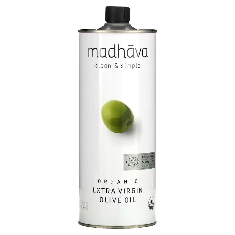 Madhava Organic Extra Virgin Olive Oil 33.8 Oz (Pack of 6) - Cozy Farm