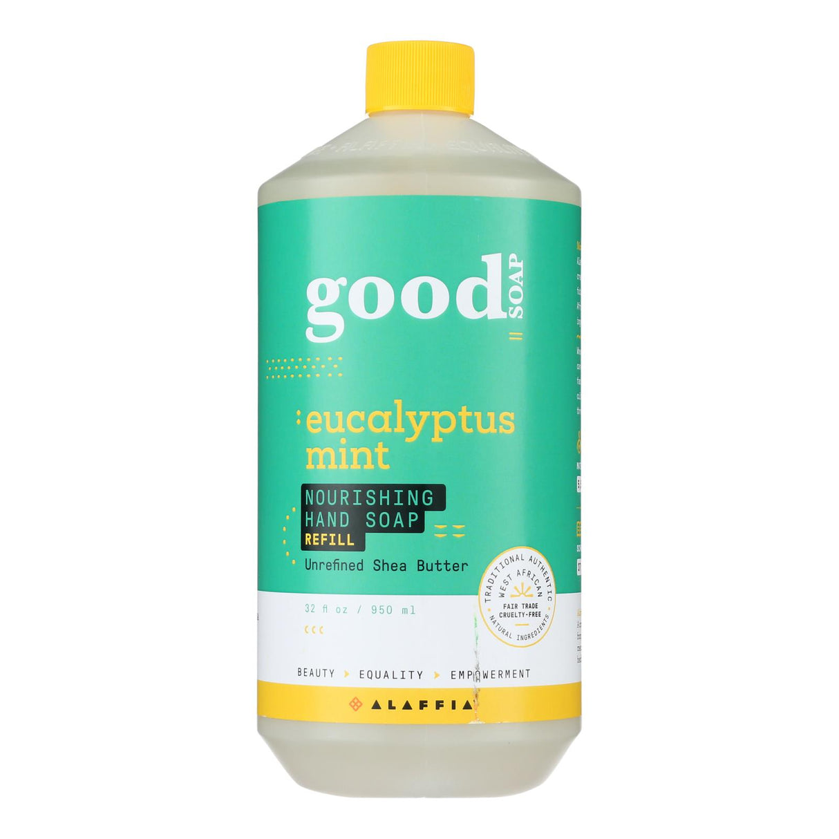 Alaffia - Hnd Soap Euclypt Mint Rfl - 1 Each-32 Fz - Cozy Farm