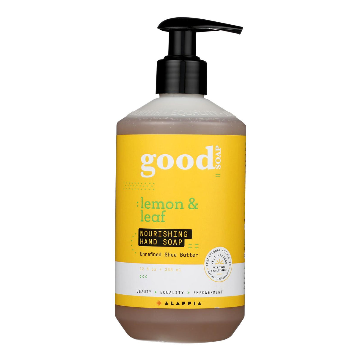 Alaffia - Hand Soap Lemon & Leaf - 1 Each-12 Fz - Cozy Farm