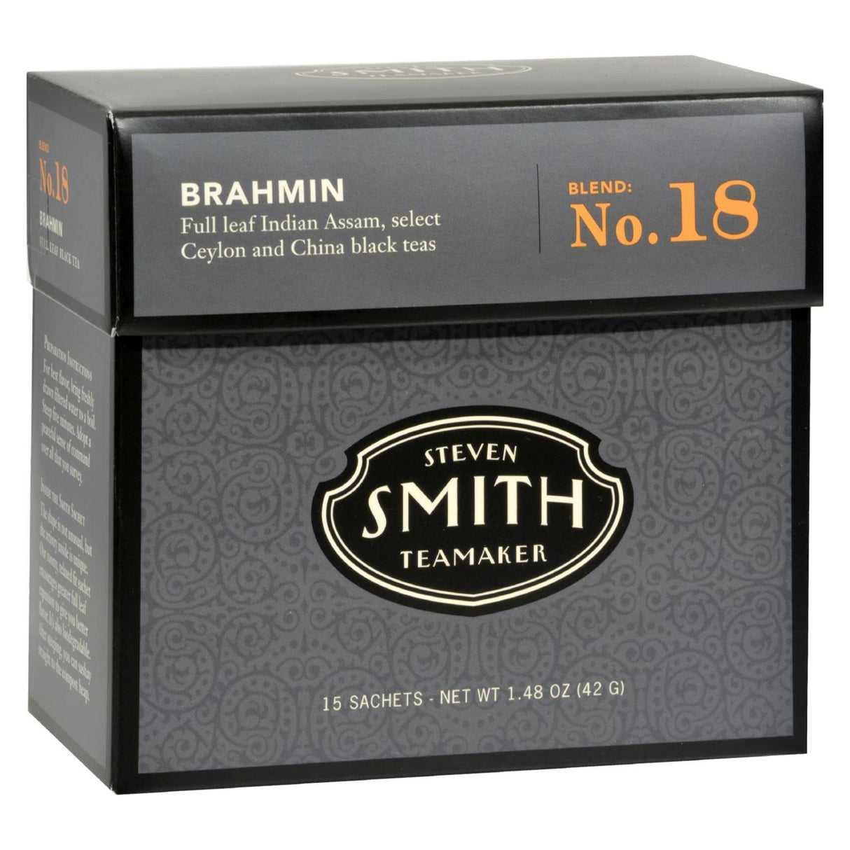 Smith Teamaker Black Tea - Brahmin - Case Of 6 - 15 Bags - Cozy Farm