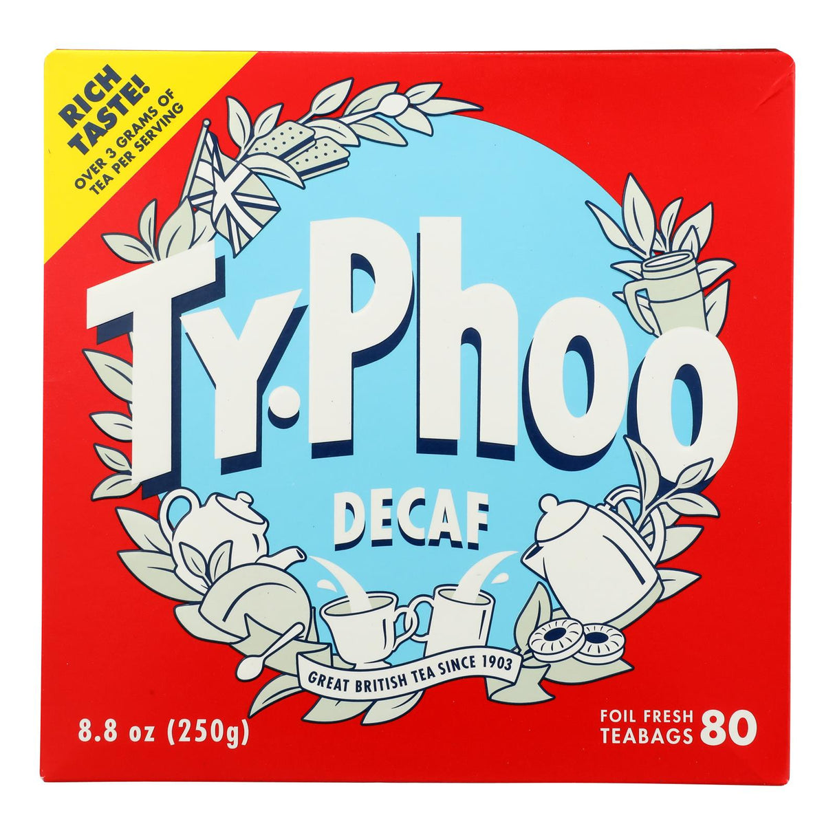 Typhoo Tea - Tea Decaf - Case Of 6 - 80 Ct - Cozy Farm