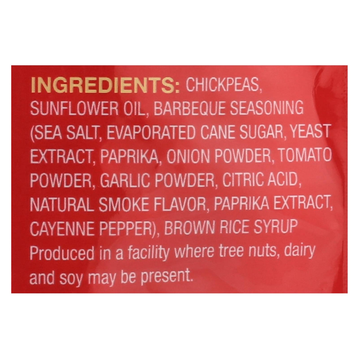 Biena Barbeque Chickpea Snacks - 5 Oz. (Pack of 8) - Cozy Farm