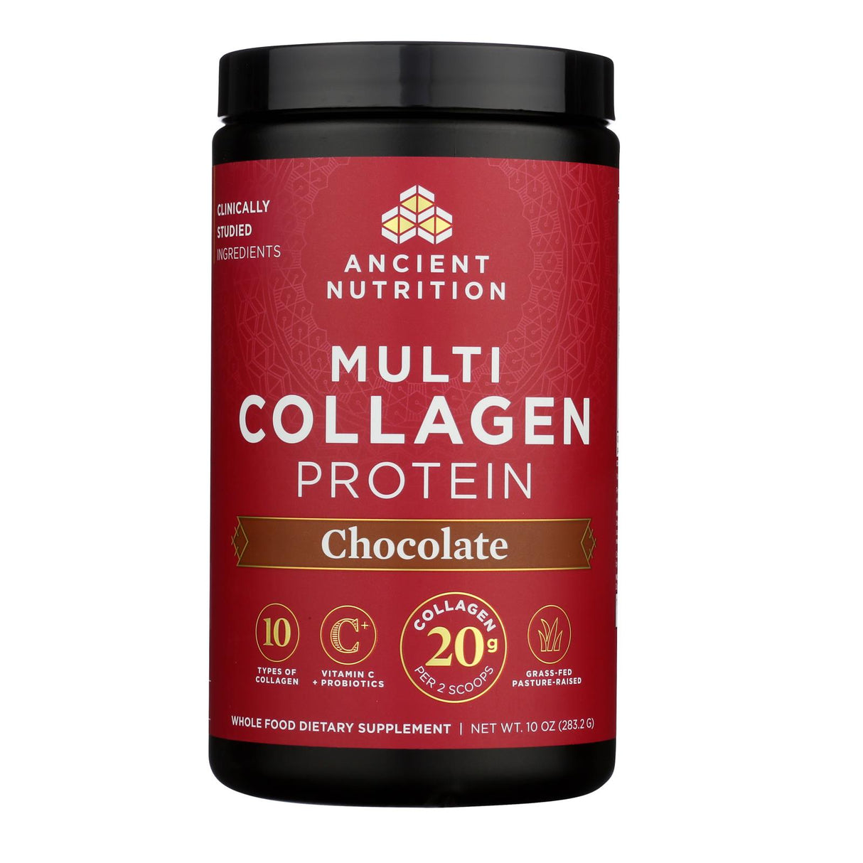 Ancient Nutrition - Cllgn Multi Chocolate Protein - 1 Each 1-10.0 Oz - Cozy Farm