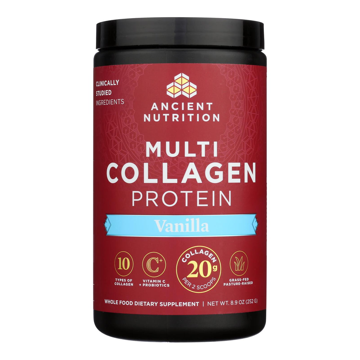 Ancient Nutrition - Mlti Collagen Protein Vanlla - 1 Each 1-8.9 Oz - Cozy Farm