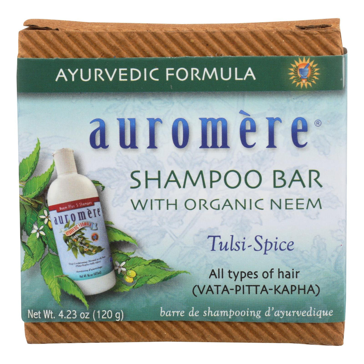 Auromere Shampoo - Tulsi-spice Eco-friendly Non-gmo Vegan/cruelty-free - Case Of 1 - 4.23 Oz. - Cozy Farm