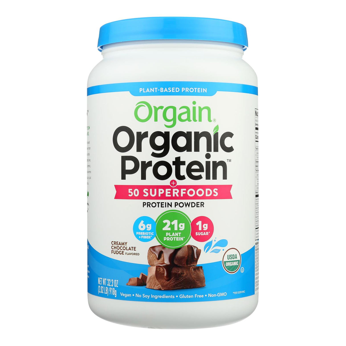 Orgain - Protein Powder Plnt Ch Fud - 1 Each - 2.02 Lb - Cozy Farm