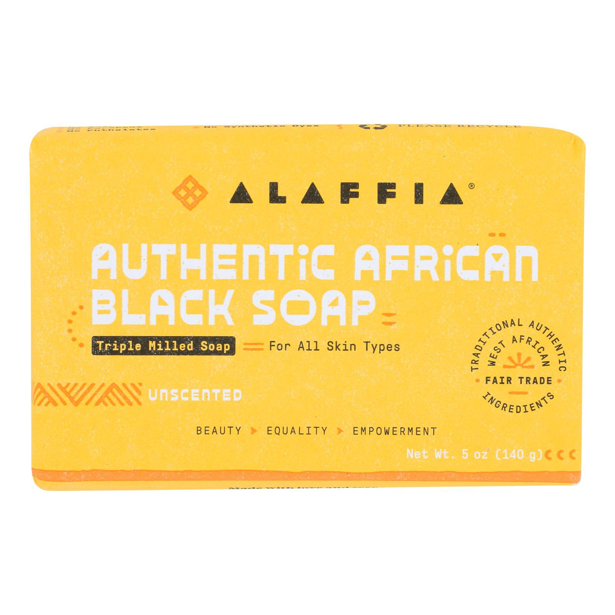 Alaffia - Soap Unscented Trpl Mld - 1 Each-5 Oz - Cozy Farm