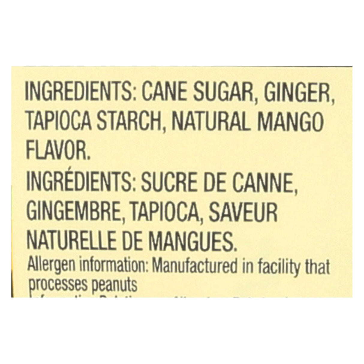 Chimes Ginger Chews: Tropical Mango, 1.5 Oz Pack, Case of 12 - Cozy Farm